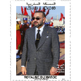 Timbre-poste de la série courante à l'effigie de SM. le Roi Mohammed VI Le prix est 4,10 MAD.